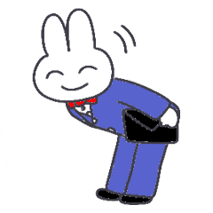 [LINEスタンプ] うさラリーマン