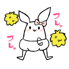 [LINEスタンプ] ぱんつのうさぎたち【修正版】