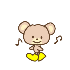 [LINEスタンプ] 黄色い長靴のクマのマロ(修正版)