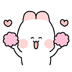 [LINEスタンプ] かわいいウサギローナ