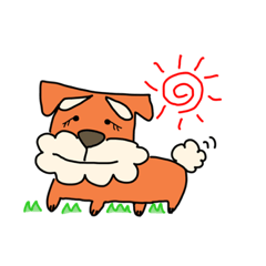 [LINEスタンプ] シュナのかぼちゃん「天気予報」