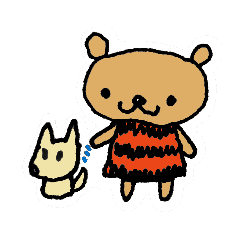 [LINEスタンプ] ボーダーラインのくまさんと仲間たち