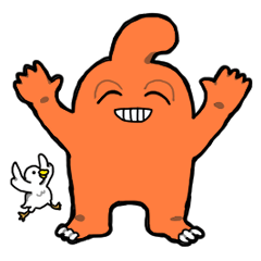 [LINEスタンプ] バケモノナノダ