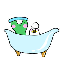 [LINEスタンプ] カエルとひよこ