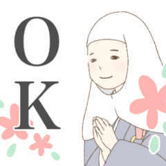 [LINEスタンプ] ひたすら合掌する尼僧さんスタンプ2