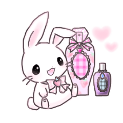 [LINEスタンプ] おめかし♡うさぎ