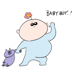 [LINEスタンプ] 人生3回目赤さん