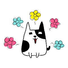 [LINEスタンプ] うしがらねこのもねこ