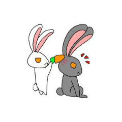 [LINEスタンプ] うさぎツン