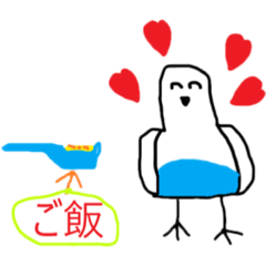 [LINEスタンプ] モノクロインコ2