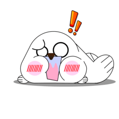 [LINEスタンプ] 元気なアザラシちゃんだ