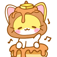 [LINEスタンプ] うんちネコ Happy Days 日本語