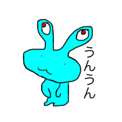 [LINEスタンプ] dodoスタンプ あおうさぎの画像（メイン）