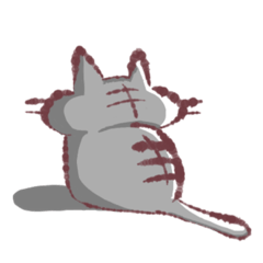 [LINEスタンプ] 物憂げな猫