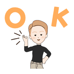 [LINEスタンプ] 章子です。