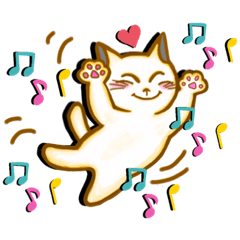 [LINEスタンプ] こんにちわ,ニャンタマ君