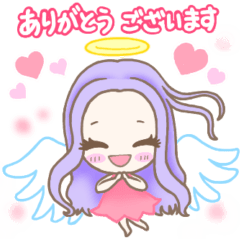 [LINEスタンプ] 敬語で使える天使ちゃん✨