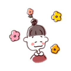 [LINEスタンプ] ぱっつんだんごちゃん