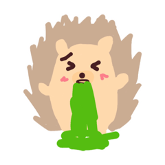 [LINEスタンプ] わたしのはりねずみ