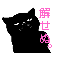 [LINEスタンプ] そらまめは黒猫