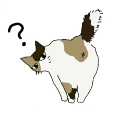 [LINEスタンプ] カフェオレ猫のシンプルスタンプ