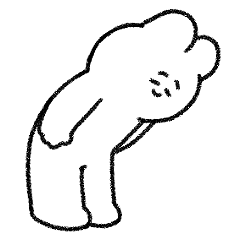 [LINEスタンプ] 日常使える敬語のうさぎ