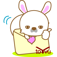 [LINEスタンプ] 毒づくうさぎ-toYvu-