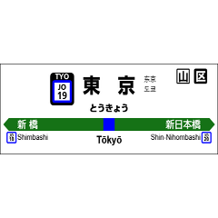 [LINEスタンプ] 横須賀・総武線快速の駅名標の画像（メイン）