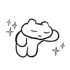 [LINEスタンプ] 後ろ向きウサギちゃん