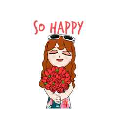 [LINEスタンプ] サマーバケーションおねーさん