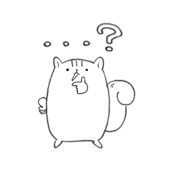 [LINEスタンプ] たぶんしろいりす