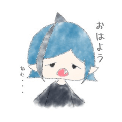 [LINEスタンプ] モーモのサメの子ちゃん！スタンプ