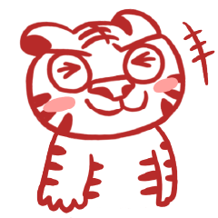 [LINEスタンプ] 俏皮唬虎-for line first stickers