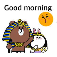 [LINEスタンプ] LINE characters in  Egypt (English )