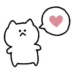 [LINEスタンプ] ものいわぬねこ