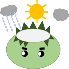 [LINEスタンプ] かっぱの天気