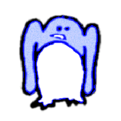 [LINEスタンプ] 解像度が低いペンギン