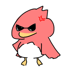 [LINEスタンプ] いつも謎に怒っている鳥