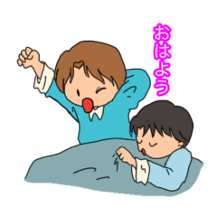 [LINEスタンプ] 仲良し兄弟ボーイズ