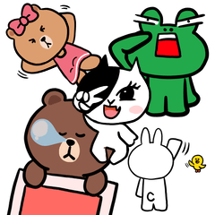 [LINEスタンプ] BROWN ＆ FRIENDSの使いやすそうなセット