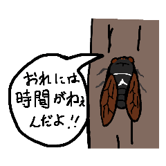 [LINEスタンプ] セミの叫び