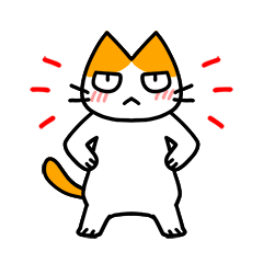 [LINEスタンプ] ハチワレ猫のハチ次郎